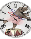 Circus Elephant - Oversized Modern Wall Clock