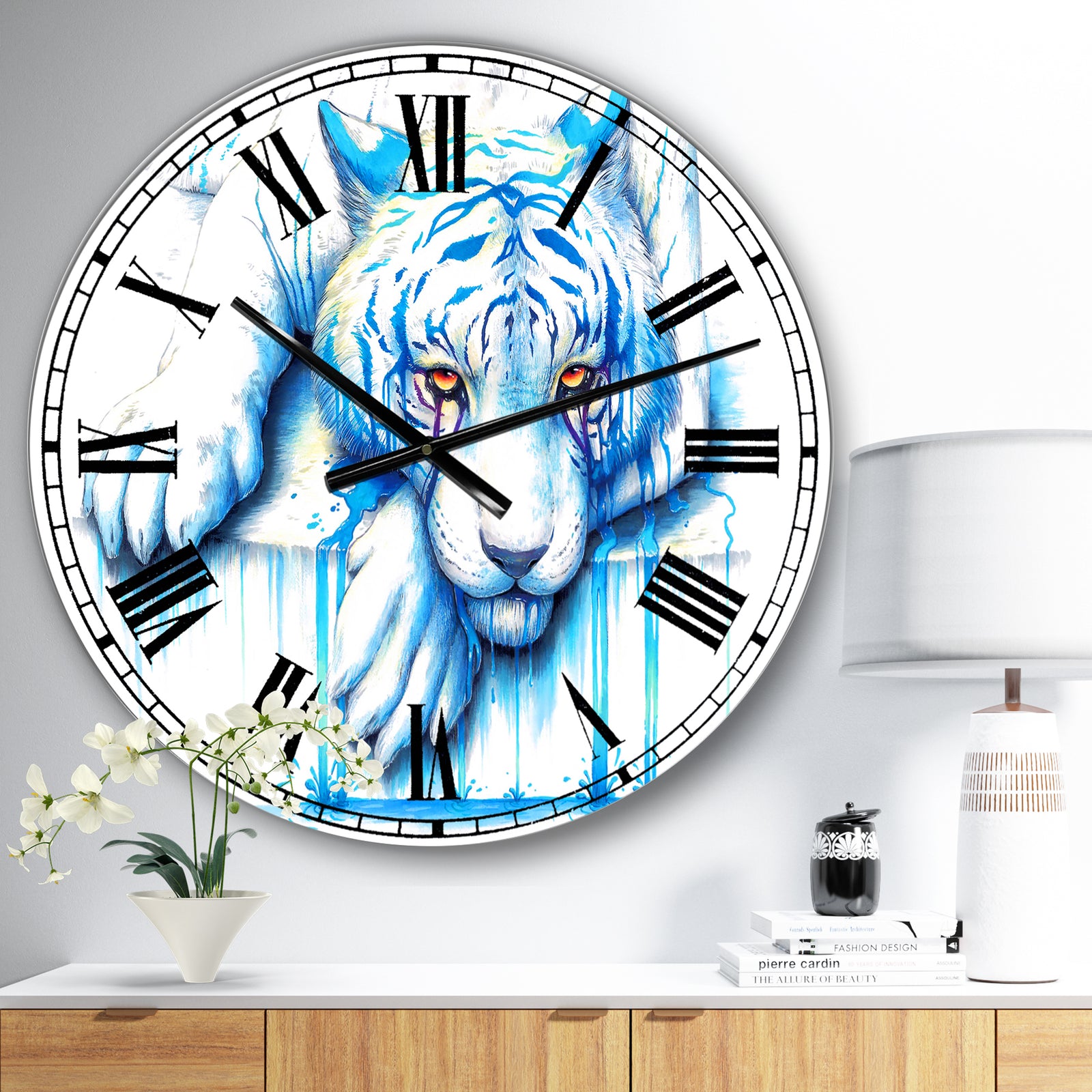 Blue Tears - Large Cottage Wall Clock