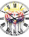 Wild Tiger Colour Rage - Large Cottage Wall Clock