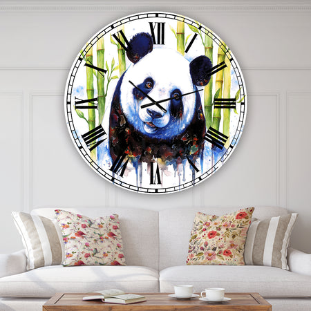 Blue Ashes - Oversized Cottage Wall Clock