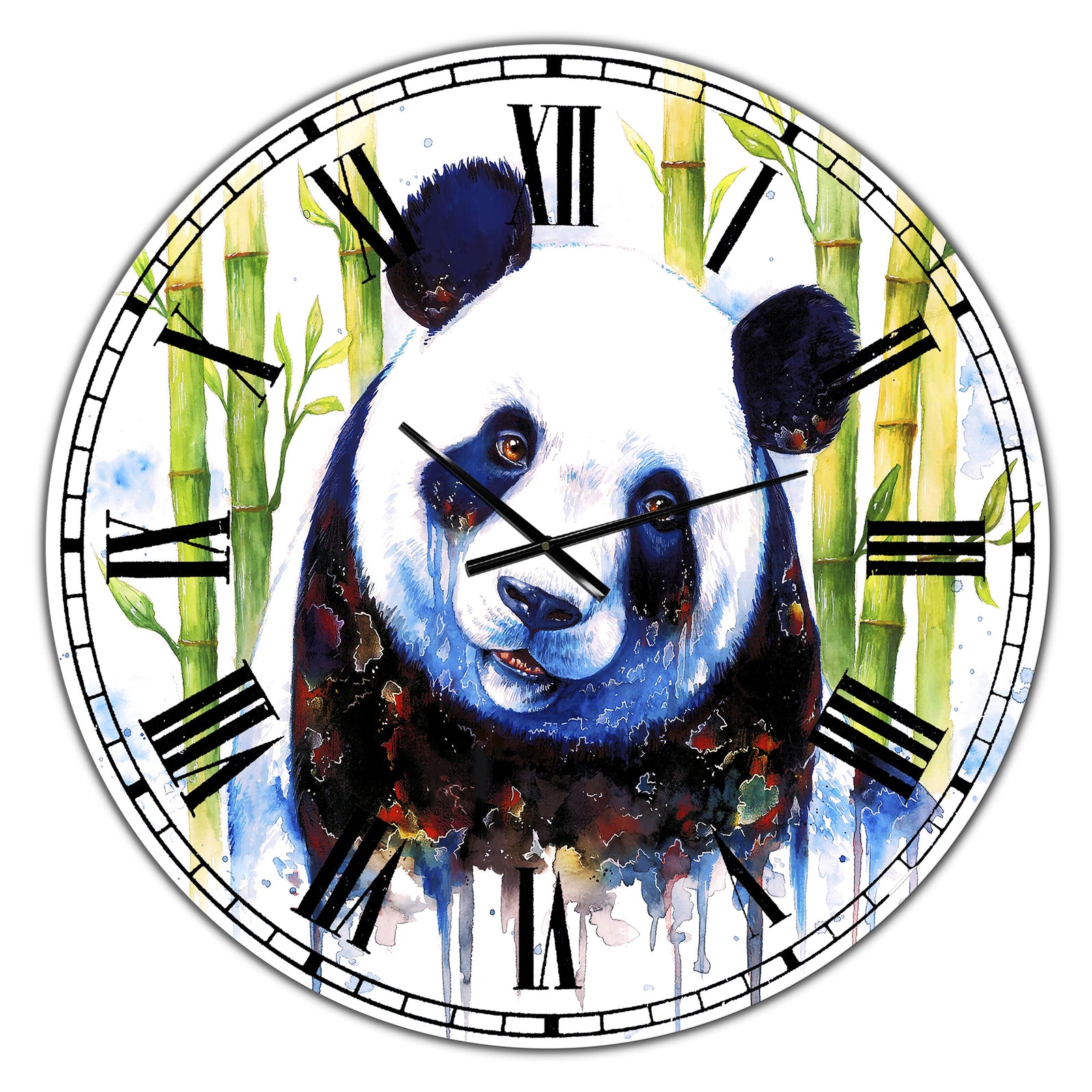 Blue Ashes - Oversized Cottage Wall Clock