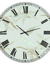 Sage Flowers - Oversized Cottage Wall Clock