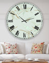 Sage Flowers - Oversized Cottage Wall Clock