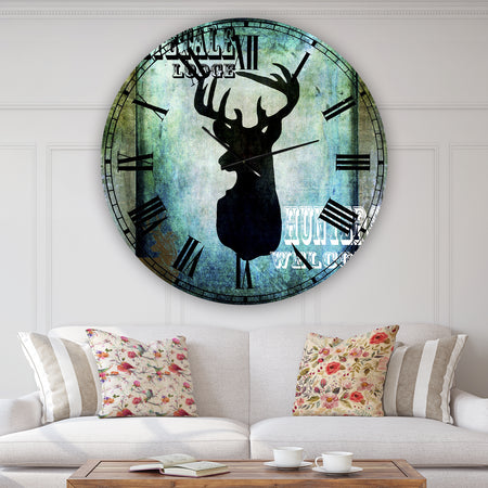 Lodge Whitetale Lodge - Oversized Cottage Wall Clock
