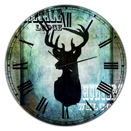 Lodge Whitetale Lodge - Oversized Cottage Wall Clock