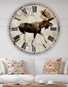 Moose Lodge 2 - Oversized Cottage Wall Clock