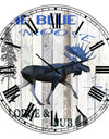 The Blue Moose - Large Cottage Wall Clock
