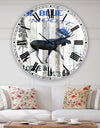 The Blue Moose - Large Cottage Wall Clock