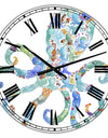 Octopus Made Of Octopus - Large Nautical & Coastal Wall Clock