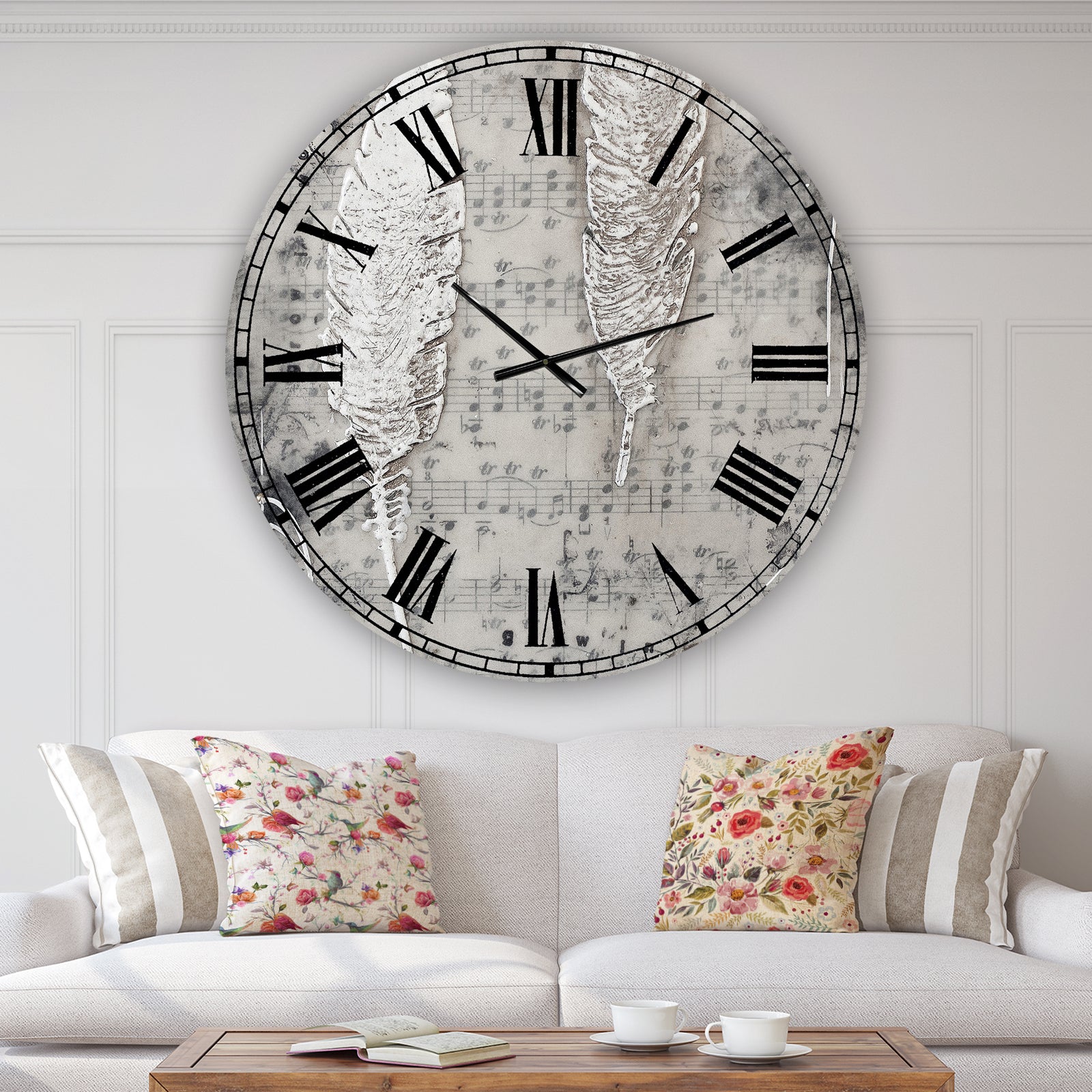 Heaven Sent - Oversized Cottage Wall Clock