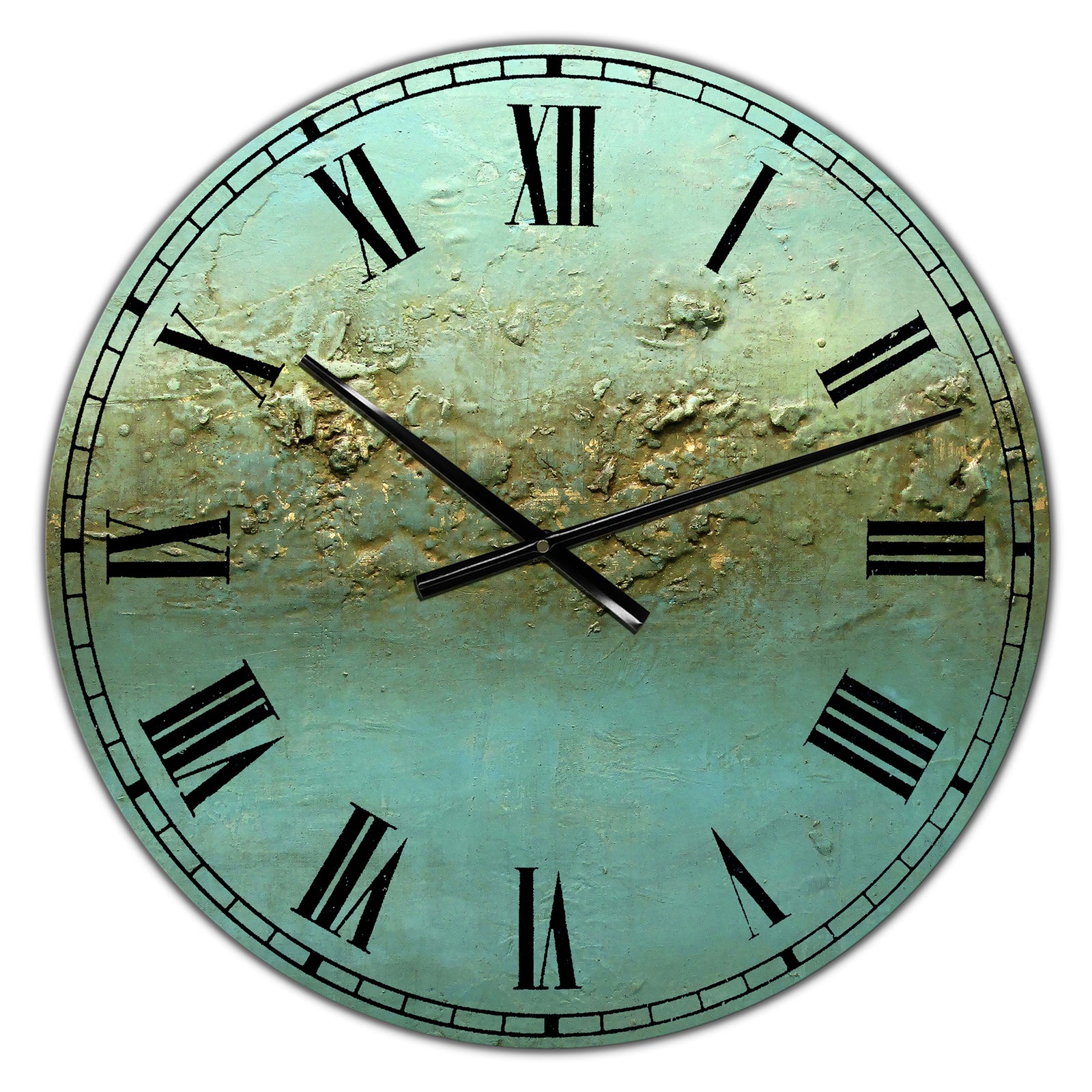 Porch & Den [Clock] Ocean Dreams - Large Aluminum Wall Clock
