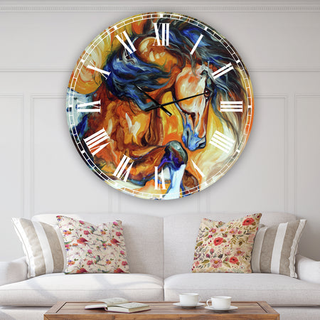 Dance Of The Wild One - Oversized Cottage Wall Clock