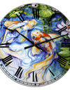 Koi Koi And Lily - Large Nautical & Coastal Wall Clock