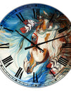 The Drifter Indian War Horse - Large Cottage Wall Clock