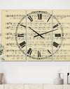 Prayer Song - Oversized Cottage Wall Clock - 3 Panels