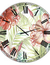 Hibiscus Paradise - Oversized Cottage Wall Clock