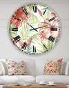 Hibiscus Paradise - Oversized Cottage Wall Clock