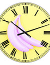 Pink Banana - Large Modern Wall Clock