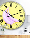 Pink Banana - Large Modern Wall Clock