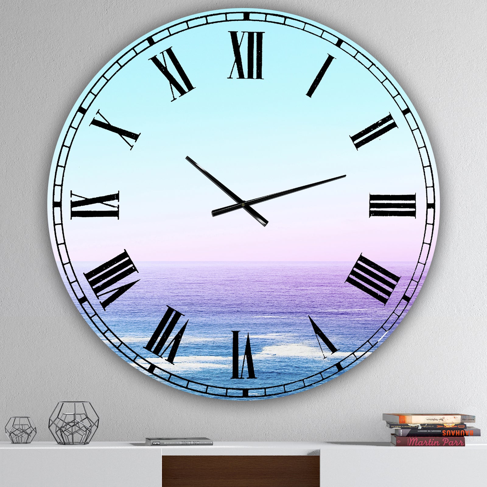 Ocean View - Oversized Nautical & Coastal Wall Clock