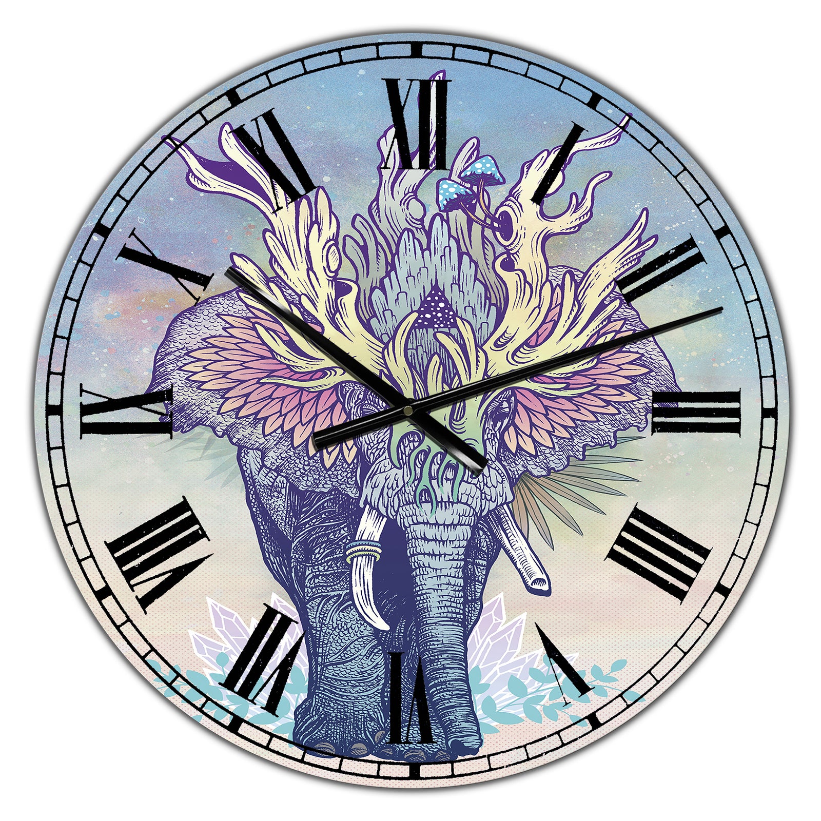 Spirit Elephant - Large Modern Wall Clock
