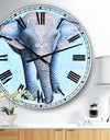 Painted Asian Elephant - Large Cottage Wall Clock