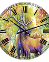 Hugging Elk Love - Large Cottage Wall Clock