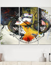 Between Hope And Despair - Large Modern Wall Clock - 3 Panels