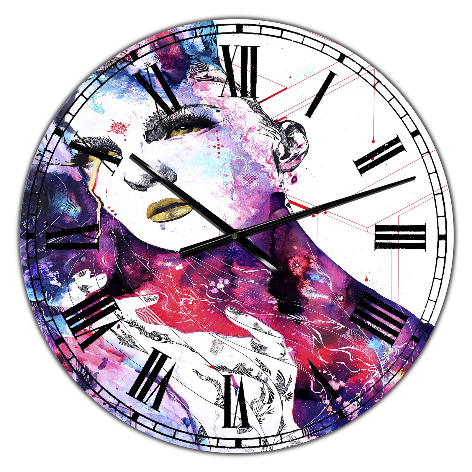 The FlowIn Us - Large Modern Wall Clock