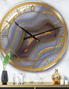 Golden Core Agate - Large Fashion Wall Clock