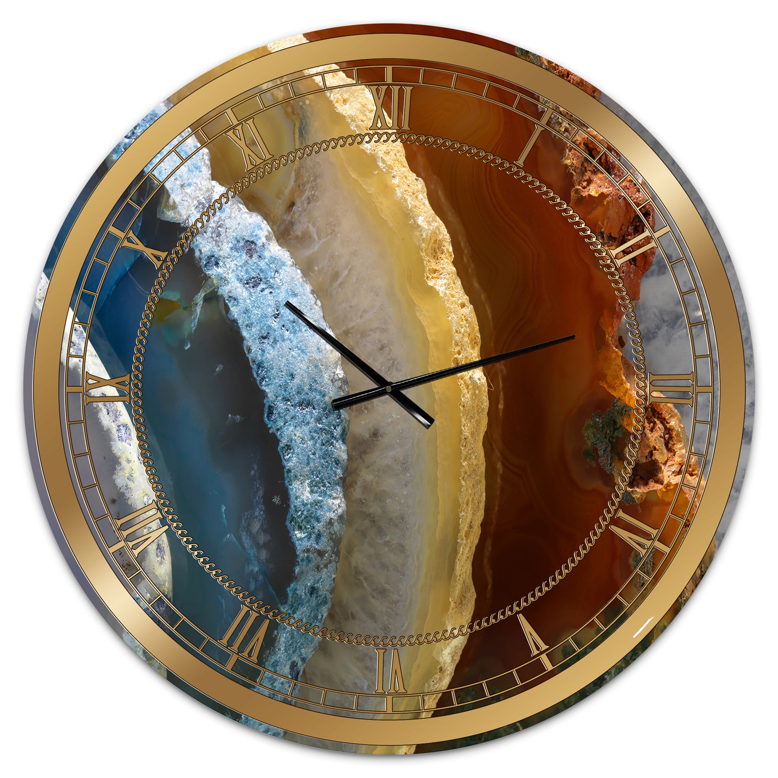 Mineral Slice XV - Oversized Fashion Wall Clock