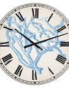 Blue Coral 2 - Nautical & Coastal Wall Clock