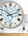 Blue Coral 2 - Nautical & Coastal Wall Clock