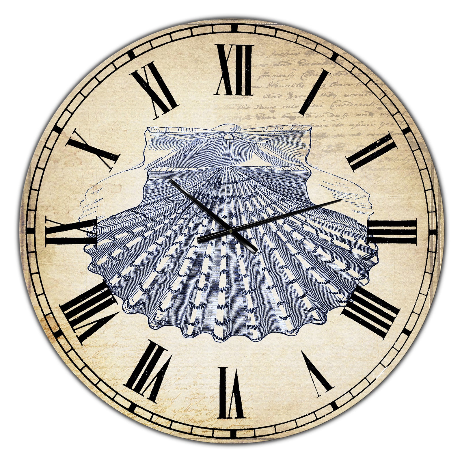 Blue Sea 3 - Oversized Nautical & Coastal Wall Clock