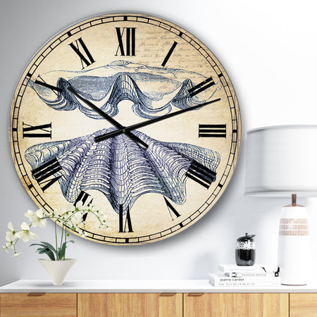 Blue Sea 4 - Large Nautical & Coastal Wall Clock