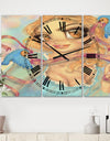 Cinderella - Oversized Modern Wall Clock - 3 Panels