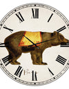 Circus Animals Bear - Oversized Cottage Wall Clock