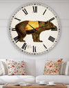 Circus Animals Bear - Oversized Cottage Wall Clock