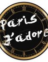 Paris Jadore - Oversized Fashion Wall Clock