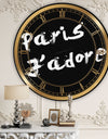 Paris Jadore - Oversized Fashion Wall Clock