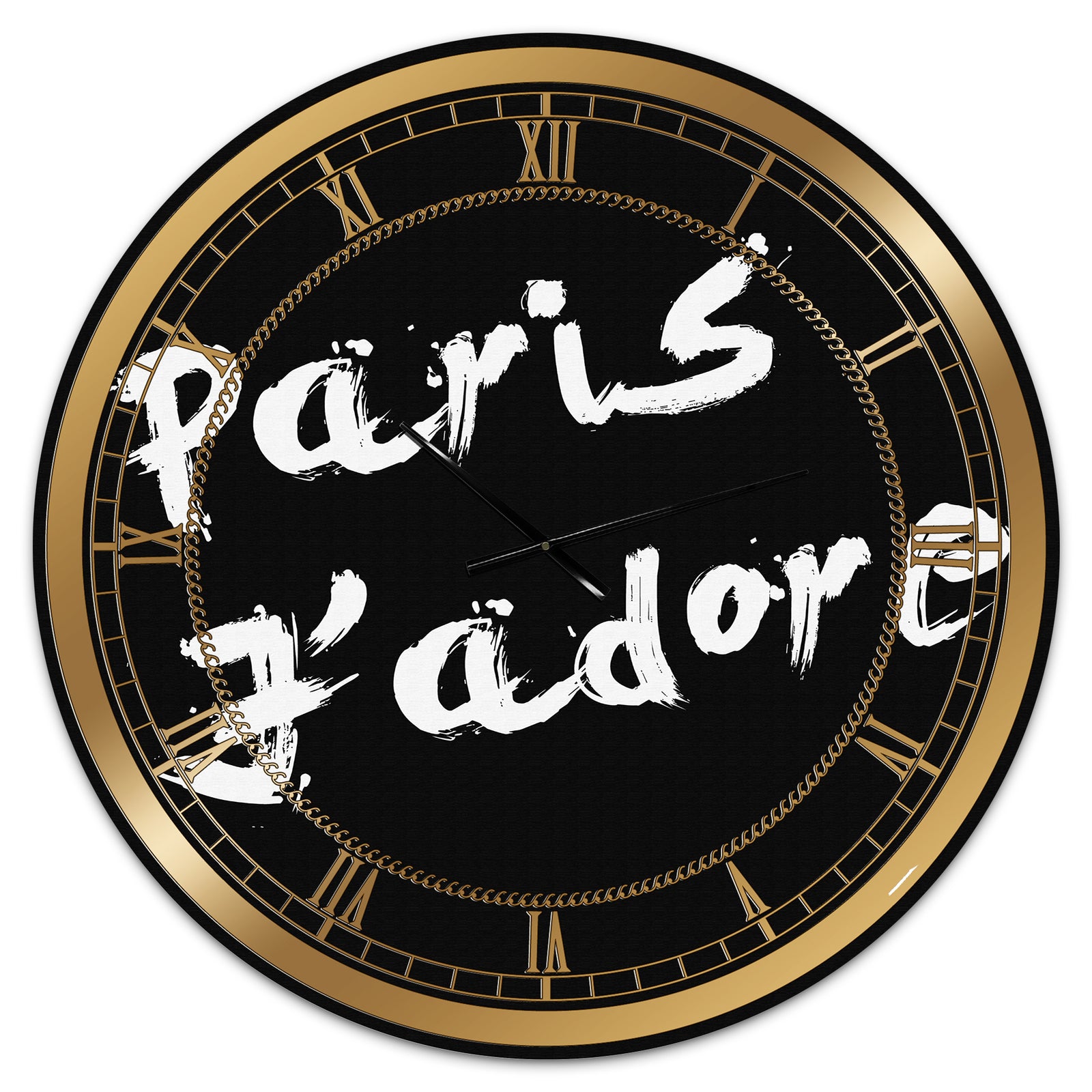 Paris Jadore - Oversized Fashion Wall Clock