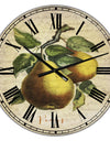 Pear Old Style Sketch II - Large Cottage Wall Clock