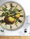 Pear Old Style Sketch II - Large Cottage Wall Clock