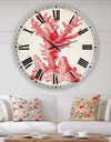 Red Coral 1 - Oversized Nautical & Coastal Wall Clock