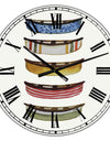 Five Canoes - Large Lake House Wall Clock