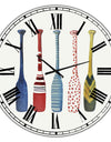 Five Paddles - Oversized Lake House Wall Clock