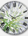 Flower Cleome Splash II - Traditional Floral Oversized Wall CLock