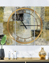 Multicolor Twin City - Glam 3 Panels Large Wall CLock