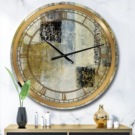 Multicolor Twin City - Glam Large Wall CLock