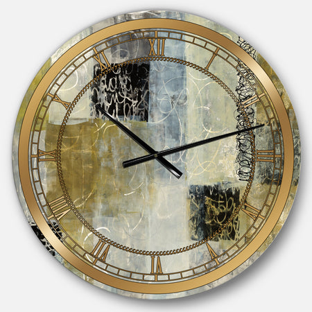 Multicolor Twin City - Glam Large Wall CLock